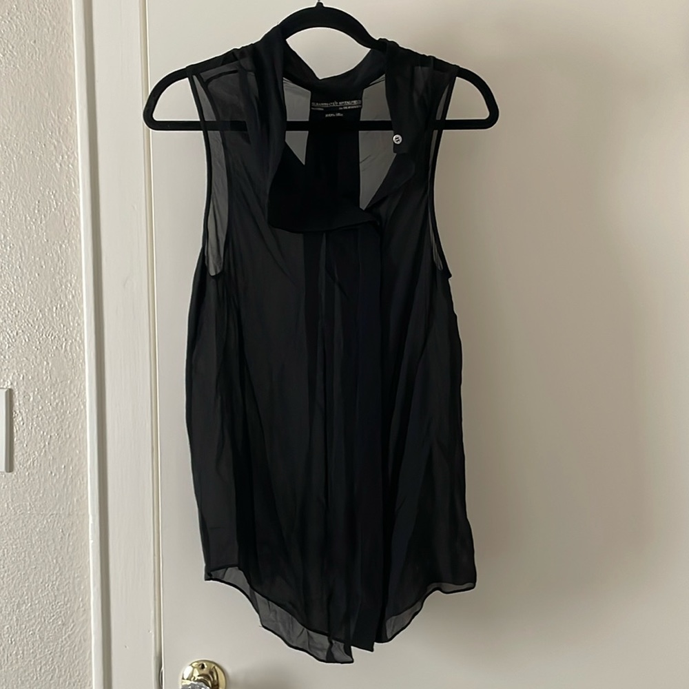 Allsaints silk blouse tank small